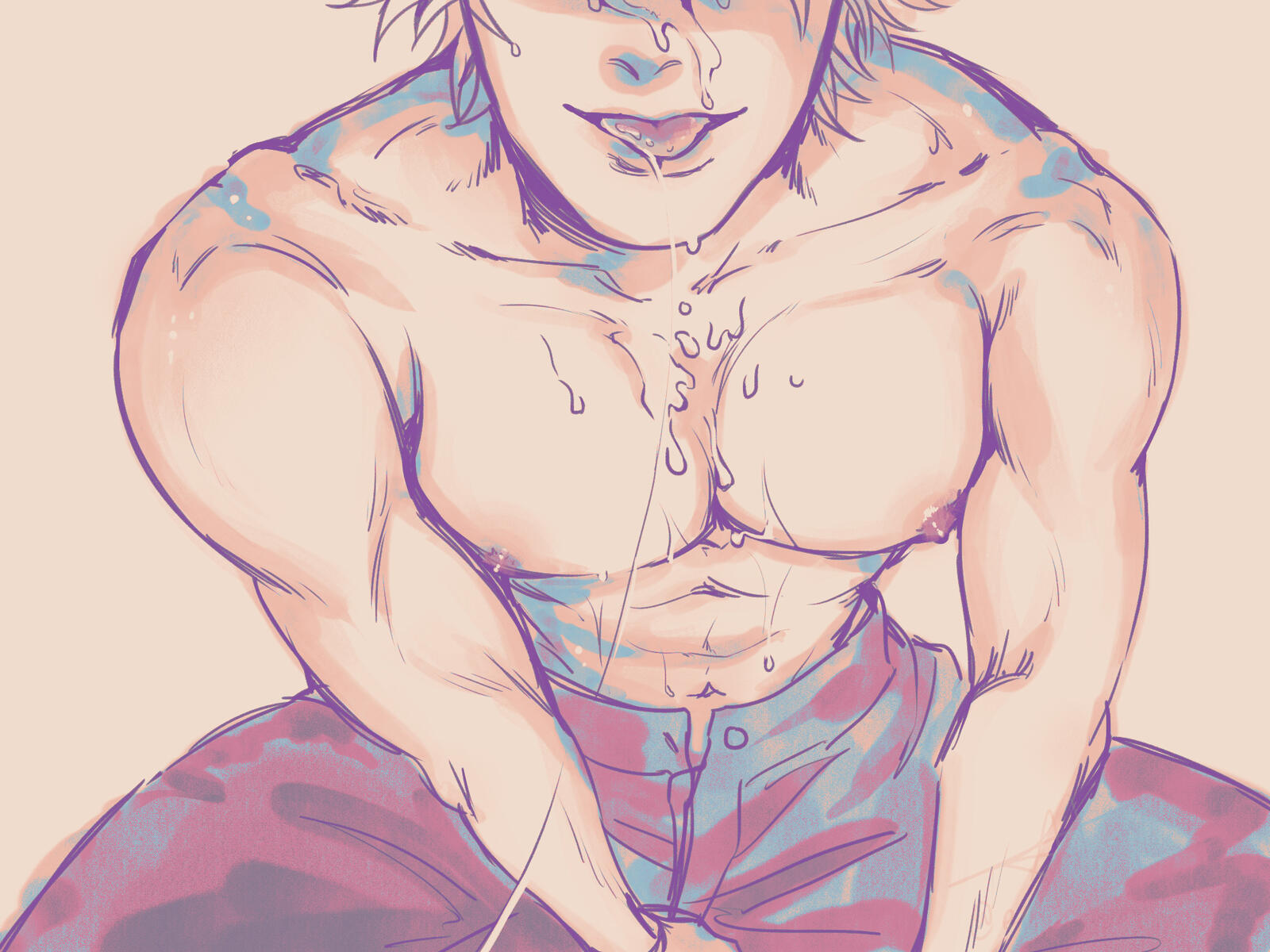 Color Sketch | cw: Money shot